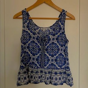 PATRONS OF PEACE BLUE TANK TOP!